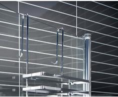 B - Ware Leichte Kratzer oder fehler in der Verchromung Duschkabinen Hängeregal 3 Etagen ohne Bohren Duschablage Badregal Duschregal