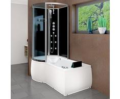 AcquaVapore DTP8050-A306R Whirlpool Wanne Duschtempel Dusche Duschkabine 98x170, EasyClean Versiegelung der Scheiben:2K Scheiben Versiegelung +79.-EUR