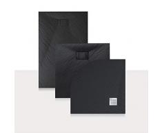 Idralite Duschwanne 100x80x2,6 cm Rechteckig Anthrazitfarbe Stein-Effekt Mod. Blend