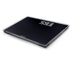 Soehnle Digitale Personenwaage Style Sense Comfort 500, mit Tragkraft bis 180 kg, Waage mit extragroßem LCD-Display, Personenwaage für sicheren Stand