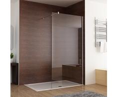 Duschabtrennung walk in Duschwand Seitenwand Dusche 10mm NANO Glas Duschtrennwand 120 x 200 cm