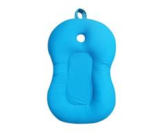 Moonbrid Baby badewanne Neugeborenen Faltbare Baby badewanne pad & stuhl & regal badewanne neugeborenen sitz infant unterstützung Kissen badematte matte (Blau)