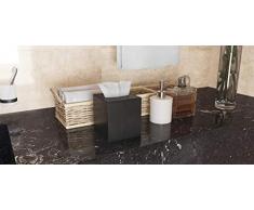 Gedotec Papierhandtuch-Spender schwarz Feuchttücher-Box Körperpflege Handtuchspender für WC & Bad - H5621 | Papiertuch-Spender mit Magnetverschluss | 1 Stück - Design Kosmetiktuch-Box für Tücher