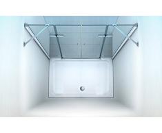 175x195cm Nischentür Nischenkabine Duschkabine - Dusche - Duschabtrennung Demeter