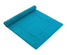 möve Superwuschel Badteppich 60 x 130 cm aus 100% Baumwolle, türkis