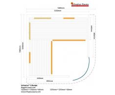 Infrarotkabine / Sauna Infrarot Infraplus 3 Design