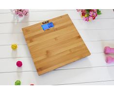 G&G A8/180KG AAA Batteriebetrieb Bambusholz Personenwaage Digitalwaage