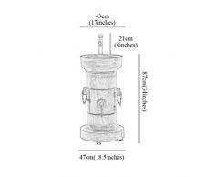 ZYACHI Waschbecken Mit Wasserhahn, Feuerhydrant Amerikanischer Retro-Stil Eiserne Kunst Standwaschbecken (Farbe : Copper)