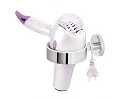 bremermann Badserie LUCENTE -– Haartrocknerhalter, aus Edelstahl verchromt hochglänzend, Föhnhalter