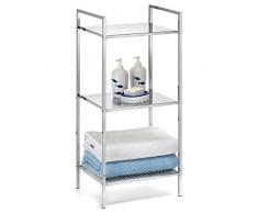 IDIMEX Regal Badregal Metallregal Mehrzweckregal MATIS, verchromt, mit 3 Böden