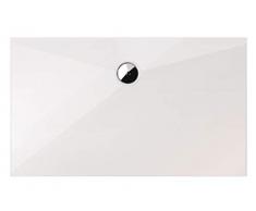 Schulte EP214023 04 Duschwanne Schulte-plan Rechteck, 80 x 120 cm, Mineralguss, alpinweiß, inkl. Füße und Ablauf, für bodengleiche Montage