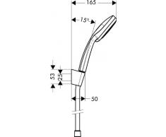 Hansgrohe Brauseset Croma 100 Vario Brauseschlauch 1.60 m, verchromt, 27594000