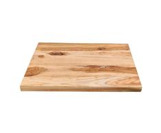 wohnfreuden Teakholz Waschtischplatte für Naturstein Waschbecken ✓ Holz-Platte für Waschbecken ✓ antikes Teakholz ausgetrocknet und geschliffen ✓ Unterbau Gr. S 50 cm