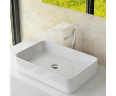 Waschbecken24 DESIGN KERAMIK WASCHTISCH AUFSATZWASCHBECKEN HANDWASCHBECKEN BAD GÄSTE WC TOP A97