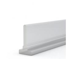 Duschdichtung Duschkabinen Dichtung 140cm SDD02-T-10 Silikon Wasserabweiser 10,5mm Höhe Silikondichtung Dusche Dichtprofil Duschabtrennung Schwallschutz Glastürdichtung Duschkabine Glasduschen