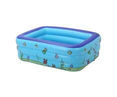 Tragbare Pools für Kinder Aufblasbare Badewanne Baby Rechteckiger Swimmingpool Sprengen Kinderpools Hartplastik Strand im Freien Sommerpartys Wasserspielzeug