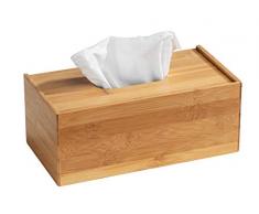 Wenko Bambus Kosmetiktuch-Box Terra - Kosmetiktuchspender, Bambus, 25 x 13 x 10 cm, Braun
