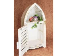 Boot Schrank 1200011 S Regal 60cm Badregal Shabby Badschrank Weiß Badmöbel