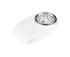 Profimed Waage, Körperwaage, Personenwaage, Analoge Waage, Badezimmerwaage, mechanische Personenwaage, weiß, 43 x 28,5 x 8,5 cm