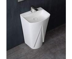 STONEART Standwaschbecken LZ501 weiß/51x43cm/matt