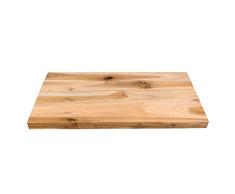 wohnfreuden Teak Holz Waschtischplatte Unterschrank Naturstein Waschbecken Gr. M 80x42x4 cm