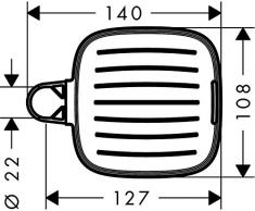 Hansgrohe Seifenschale für Wandstange Casetta Softcube Seifenschale 26519000