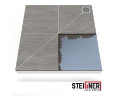 Duschelement MINERAL PLUS 3.Pos Duschboard befliesbar 90x140 cm DEZENTRALER Punkt Ablauf SENKRECHT - EPS Bodenelement ebenerdig barrierefreie Duschwanne bodengleich