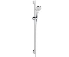 hansgrohe Crometta Brauseset 0,90m, 2 Strahlarten, Weiß/Chrom