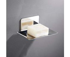 Selbstklebende Seifenhalter, Edelstahl Seifenkorb WC Seifenablage Wand Montage ohne Bohren für Badezimmer Küche Schwämme, Bürsten, Seife