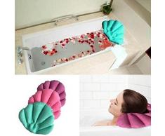Dosige 1Pcs Aufblasbare Badewannenkissen Badezimmerkissen Aufblasbare Badewanne Kissen Badewannenkissen Kissen Badezimmer mit Saugnäpfe zufällige Farben