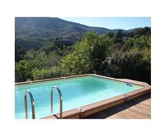 Schwimmbecken Azteck Pool Rechteckbecken Einbaubecken Höhe 140 cm 4,00 x 7,30 m