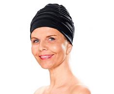 Fashy Badehaube aus Polyester, Turban schwarz Schwarz