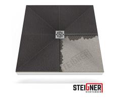 Duschelement MINERAL BASIC Duschboard befliesbar 80x120 cm Ablauf WAAGERECHT - EPS Bodenelement ebenerdig barrierefreie Duschwanne bodengleich