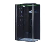 Dampfdusche DZ990F12 schwarz 120x90 links