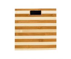 YYMMQQ Personenwaage Waage Zebramuster Bambusskala Holzwaage für die menschliche Gesundheit Umweltschutz Rutschfeste Design-Waage