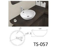 vanvilla Design Aufsatzwaschbecken Keramik Waschbecken TS-057 Waschtisch Waschschale
