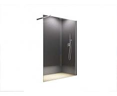 40x200 cm Duschabtrennung LILY Klarglas, Duschwand, Walk-In Dusche, 10 mm ESG Sicherheitsglas
