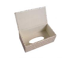 Zedtom PU-leder Kosmetiktücherbox Taschentuchspender, 25*14*9.5cm (Gold)