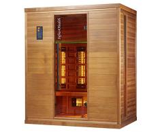 BP Infra 4 Health I-170 Infrarotkabine Sauna mit Zedernholz für 4 Personen