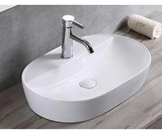 Warenplus 1x Keramikwaschbecken Oval Klein Aufsatz  Produktbild-Vorschau 9
