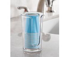 iDesign 38610EU Clarity Wattepad-Spender, durchsichtig