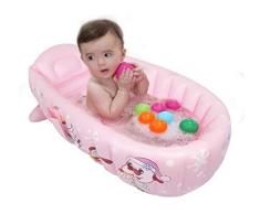BOC Faltende Badewanne Nsulation Babybadewanne (0-3 Jahre) Badewanne, Faltbare Badewanne, Dicke Komfortbadewanne, Kunststoffmaterial Geeignet Für Badezimmer Schlafzimmer Pool Garten,A,Badewanne