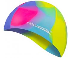 Aqua Speed Badekappe Herren | Silikon | Bademütze | Badehaube | Mehrfarbig + Aufbewahrungstasche 44