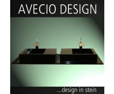 STAR GALAXY GRANIT DOPPELWASCHTISCH MIT MASSIVEN STAR GALAXY WASCHBECKEN!