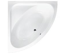 EXCLUSIVE LINE® Eckbadewanne Eckige Acryl Badewanne LUXUS 148x148 cm mit Schürze Ablaufgarnitur Komplettset (148x148 cm, mit Schürze)