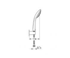 GROHE Euphoria Brauseset mit Wandhalter Mono 27354000
