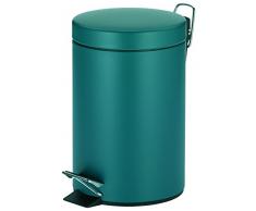 Kela 26, 0cm 17, 0cmØ 3, 0l Kosmetikeimer Teal Metall Petrol 26,0cm 17,0cmØ 3,0l, 17 x 17 x 26 cm