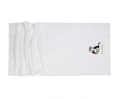 LASAHOME Badtextilien Rosina Wachtmeister Little Town 100% Baumwolle, 520 g/m² (70 X 140, Weiss)
