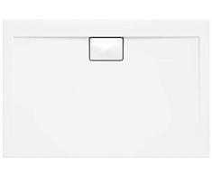 VBChome Duschwanne 140 x 100 x 4,5 cm sehr Flach Sanitär-Acryl Hochwertige Glasfaser verstärkte Wanne Form: Rechteck Eckig Weiß Alpineweiß Hochglanz Aufbau-Höhe: 4,5 cm
