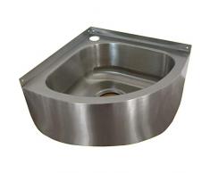HoSanit 10120041 Waschtisch Mini-Eck-WT, Edelstahl